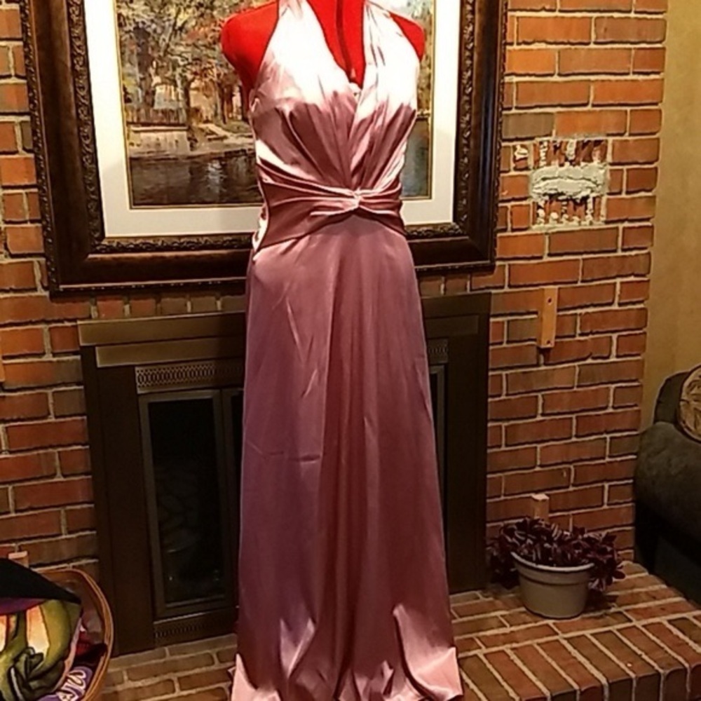 Pink Jessica McClintock Halter Dress
